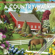 A Country Walk 2022 12 x 12 Inch Monthly Square Wall Calendar by Hopper Studios Featuring the Artwork of Alan Giana, Rural Country Art