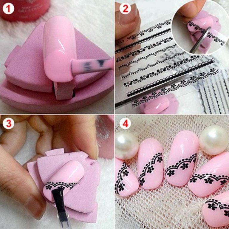 Designer Transfer Foil Nail Art Decoration -10 pcs