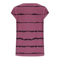 thumbnail image 6 of Women's Summer Sleeveless Tank Top Casual Basic Tee Shirt Blouse Loose Fit Breathable Lightweight Beach Vacation | CSEONE,Hot Pink XL, 6 of 7