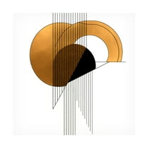 Canvas Wall Art - Ray Heere 'Mid Century Abstract Painting 3' Wall Art for Living Room, Bedroom, or Office Décor by Trademark Fine Art - 18 x 18 Inches