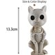 thumbnail image 2 of Estatua de esqueleto de vaca para Halloween, vaca, caballo, gato, rana, animales de esqueleto realistas, decoraciones de Halloween para el patio, esqueleto espeluznante, esqueleto de animal de vaca pa, 2 of 8