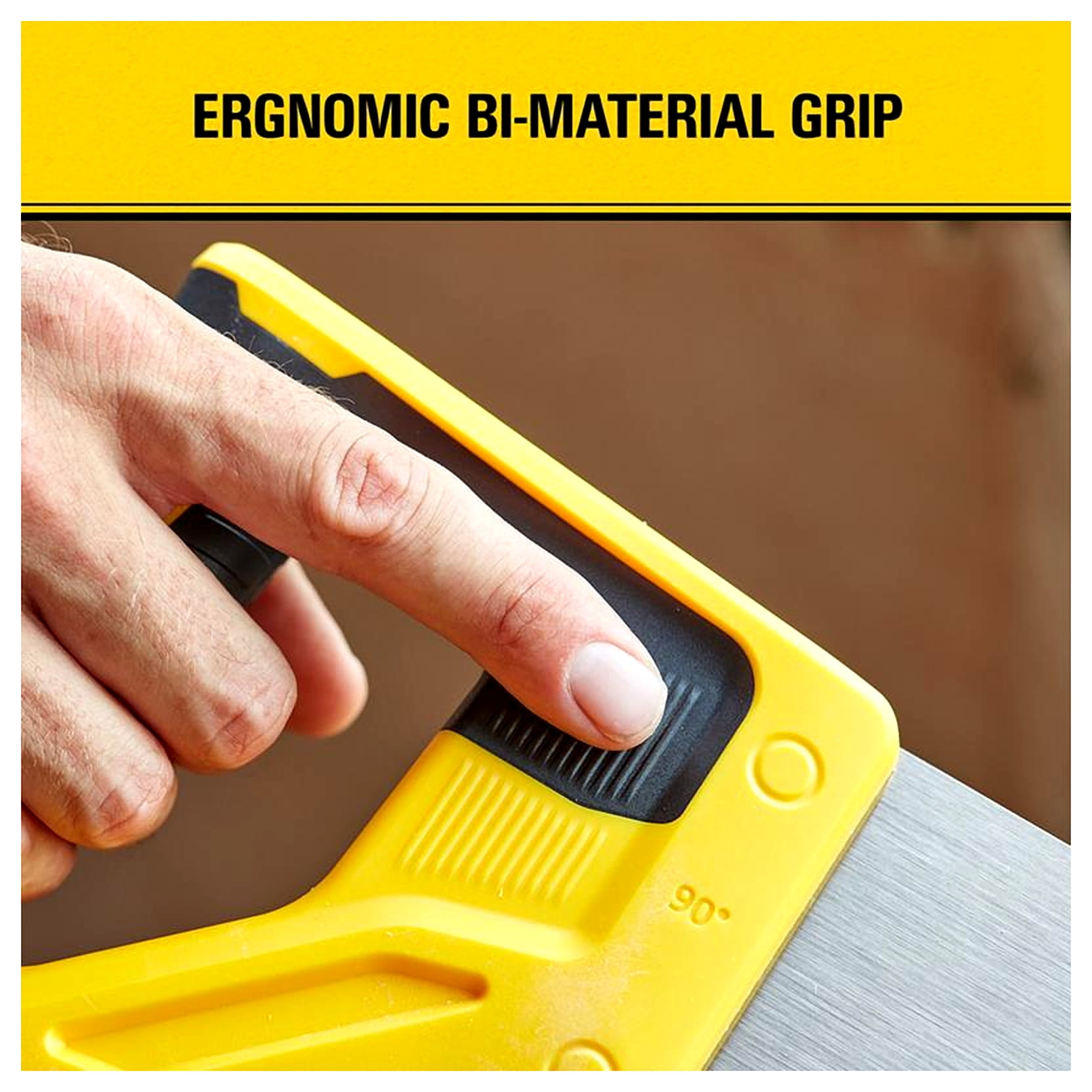 Stanley Panel Handsaw Tradecut 274129 - 15 In Blade, Ergonomic Handle, 8 TPI - Multicolor