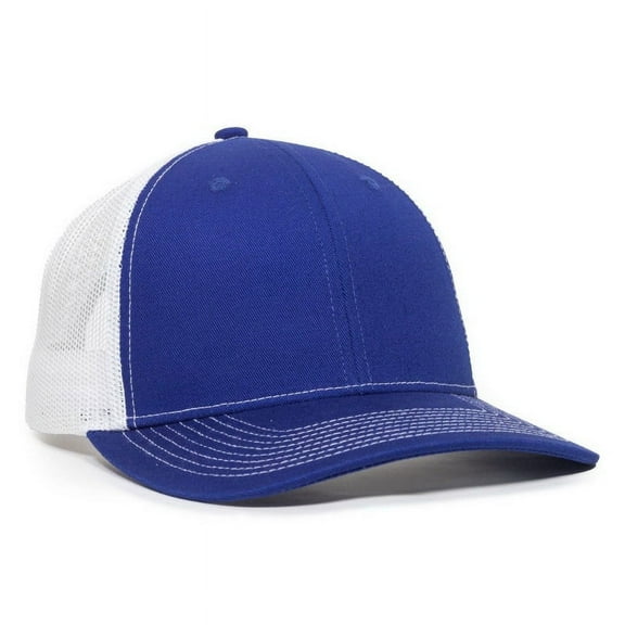OC Sports OC771V Adjustable Mesh Back Cap - Royal White