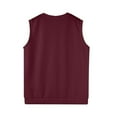 thumbnail image 5 of Sweater Vest Men's Sleeveless Knitted Vest - V Neck, Spring Plain, for Men's Bodybuilding, 5 of 6