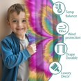 thumbnail image 3 of Blackout Kids Curtains,Colorful Tie Dye Pattern Childrens Insulated Curtains Set Of 2,Bedroom Essentials,Toddler Room Decor 42"x54", 3 of 5