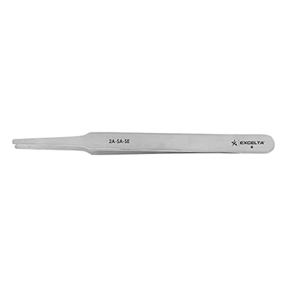 EXCELTA 2A-SA-SE Tweezer,Flat,4-3/4 in. L,SS