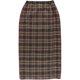 thumbnail image 1 of Talbots Falda larga cruzada de tartán para mujer, Marrón, 4 Talbots Envolver, 1 of 1