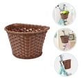 thumbnail image 6 of Niceauty 1Set Compact Brown Plastic Bike Basket Front Detachable Accessory, 6 of 6