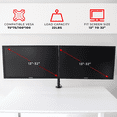thumbnail image 4 of AnthroDesk Support Double pour Moniteur, Surdimensionné pour 2 (Deux) Moniteurs d'Ordinateur LED/LCD/PDP jusqu'à 32 Pouces, 4 of 9