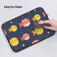 thumbnail image 5 of Pofeuu Cute Puffer Fish Print Laptop Carrying Case,13-15-Inch Laptop and Tablet, Sleek Design, Durable and Water-Repellent Fabric, Business Casual or School-13 inch, 5 of 8