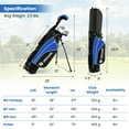 thumbnail image 3 of Gymax 31'' Portable Junior Complete Golf Club Set for Kid Age 8+ Set of 5 Blue, 3 of 10