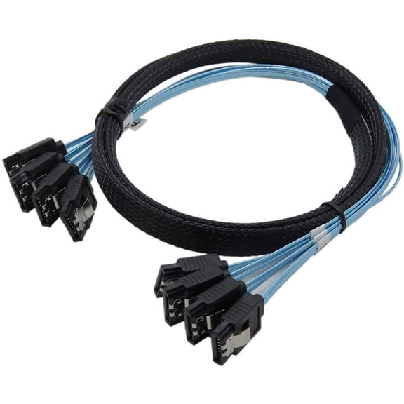 Cable Sata Cable High Speed 6Gbps 4 Ports/Set High Quality for Server 0.5 Meter