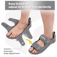 thumbnail image 2 of FitVille Men's Wide Arch Support Slipper Open Toe Sandals for Men Summer Diabetic Shoes for Men, 2 of 6