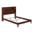 thumbnail image 4 of AFI Newport Full Solid Wood Foundation Bed with Storage Headboard, Walnut, 4 of 9