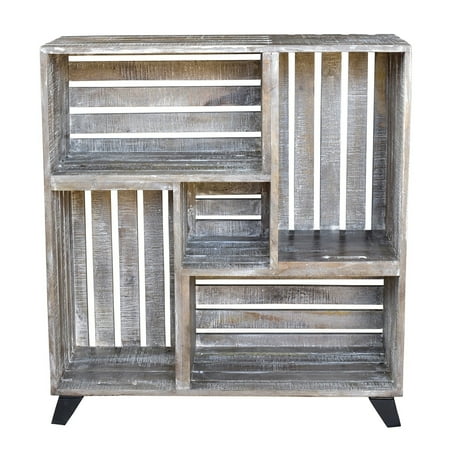 White washed wooden crates