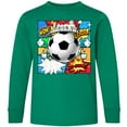 thumbnail image 3 of Inktastic Soccer Superhero Long Sleeve Youth T-Shirt, 3 of 5