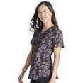 thumbnail image 4 of Cherokee Prints Scrubs Top For Women V-Neck Print CK662, 4 of 5