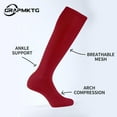thumbnail image 4 of PUMIER 3 Pack Softball Soccer Socks Baseball Football Socks for Youth Men and Women, 4 of 6