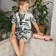 thumbnail image 4 of Balery Vintage Cactus Pickup Conjunto de Pijama Infantil de Manga Corta con Estampado – Ropa de Dormir de Algodón Suave-Large, 4 of 6