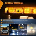 thumbnail image 5 of Nilight 2Pcs 12inch Roof Top Strobe Lights 48Led Hazard Light Emergency Safety Warning Led Flashing Light Bar Magnetic Mount 12V 24V for Cars Trucks Snow Plow Construction Vehicles, 5 of 7