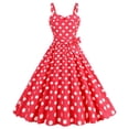 thumbnail image 1 of WILLBEST Vestidos de Lino para Mujer, sin Mangas, Cuello En V, Estampado de Lunares A Cuadros, Vestido Vintage de Retazos, Vestidos de Fiesta con Cremallera y Vuelo Mediana, 1 of 3