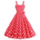thumbnail image 1 of WILLBEST Vestidos de Lino para Mujer, sin Mangas, Cuello En V, Estampado de Lunares A Cuadros, Vestido Vintage de Retazos, Vestidos de Fiesta con Cremallera y Vuelo Chica, 1 of 3