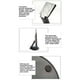 thumbnail image 3 of Soporte de escritorio Methold de 75 mm Base de metal ajustable para PC LCD TV color blanco, 3 of 6