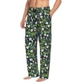 thumbnail image 6 of Logiee Fun Panda Playing With Bamboo Leaves Print Pajama Pants for Men,Men’s Pajama Bottoms,Mens PJ Pants with Pockets & Button Fly-Large, 6 of 6