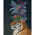 thumbnail image 3 of Fab Funky 12x14 Black Modern Framed Museum Art Print Titled - Hot House Tiger 2, 3 of 5