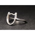 thumbnail image 5 of Heaven Crafts Silver Cat Ring 925 Sterling silver Handmade Designer Jewelry, 5 of 6