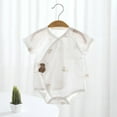 thumbnail image 2 of THDHVS Newborn Girl Casual Outfits,Summer Onesies for Newborn ,Summer Baby Cotton Bag Fart Clothes Cute Print Air-conditioned Short Sleeve Clothes Crawling Clothes White 9-12 Months, 2 of 3