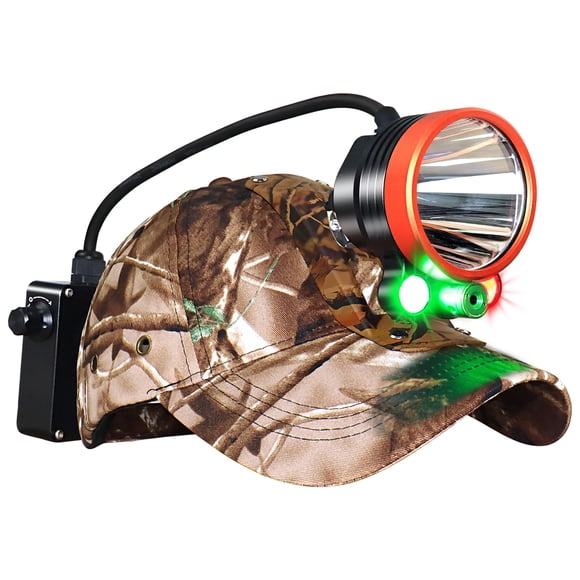 Linterna frontal de caza Pseudes T28 2000 lm 3000 m haz verde