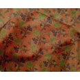 thumbnail image 4 of oneOone Silk Tabby Fabric Leaves & Floral Block Print Sewing Fabric BTY 42 Inch Wide, 4 of 4