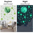 thumbnail image 3 of Glow in The Dark Stickers for Ceiling Wall Stickers, Green Luminous Stars Wall Stickers, 3 of 4