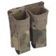 thumbnail image 1 of Bolsita doble para cargador de 9 mm, bolsa para cargador de airsoft tipo K, cinturones MOLLE (gris), 1 of 7