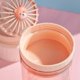 thumbnail image 3 of Oso lindo ins wind, taza de agua funcional encantadora, taza de agua pequeña fresca y creativa de verano con ventilador, taza de plástico para niños 350ml JM, 3 of 5