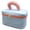 D, variant on Candy Color Cosmetic Bag Large Capacity Nylon Toiletry Organizer With Handles (9.5''x5.1''x5.7'') Portable Makeup Pouch For Travel In Gray/Blue/Green/Purple