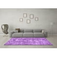 thumbnail image 3 of Ahgly Company Indoor Round Persian Purple Traditional Area Rugs, 7' Round, 3 of 4