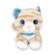 thumbnail image 1 of Gatito De Peluche Adorable Estirado Beige con Rayas, 1 of 6