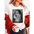 thumbnail image 1 of Mona Lisa Print T-shirt Short Sleeve Crew Neck Casual Top For Summer & Spring Women's Clothing Tee, 1 of 7