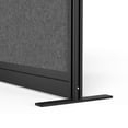 thumbnail image 5 of Luxor Workflow Modular Wall Room Divider System - Black Frame - 53" x 70" Wide Panel Starter Wall with Whiteboard, Freestanding, 5 of 6