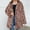 Pink, variant on LEAVINGSUO Comfortable Women's Winter Fluffy Coat Plush Material,Womens Ladies Warm Faux Furry Long Coat Jacket Winter Solid Turn Down Collar Outerwear Brown S