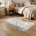 thumbnail image 2 of ODIKA 5'x7' Ultra-Soft Area Rug, Lattice Mosaic Panel With Distressed Abstract Diamond Accents None Washable, Bare feet friendly, Silk-Touch for Bedroom Home office, 2 of 7