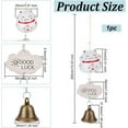 thumbnail image 6 of Japanese Maneki Neko Wind Chimes Ceramic Lucky Cat Wind Chimes Beckoning Cat Wind Bell Fortune Cat Hanging Pendant Chimes with Lucky Card for Garden Outdoor Home Door Decoration - White, 6 of 6