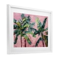 thumbnail image 3 of Stupell Industries Palm Tree Tops on Pink White Framed Print Under Glass, design by LSR Design Studio, 14 x 20, 3 of 10