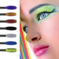 thumbnail image 5 of Color de ojos impermeable de larga duración negro, amarillo fluorescente, secado rápido, negro para ojos rizados, finos y gruesos, cosméticos de belleza para mujeres y niñas (púrpura), 5 of 5