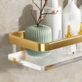 thumbnail image 4 of Floating Shelf Wall Mounted Wall Mounted Storage Shelf for Kitchen Bathroom Aureate 50cm, 4 of 6