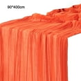 thumbnail image 3 of Elegant Cheesecloth Table Runner Soft Texture Wrinkle Resistant 90Cm X 400Cm, 3 of 9