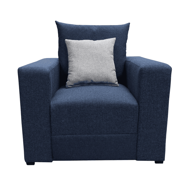 Sillon EL BAZAR STORE Lino Azul Marino 1 plaza Modular Moderno