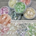 thumbnail image 2 of dianhelloya Nail Art Shell Irregular Abalone Sequins DIY Nail Design Accessories 3D Nail Manicure Craft Ornaments Champagne, 2 of 8
